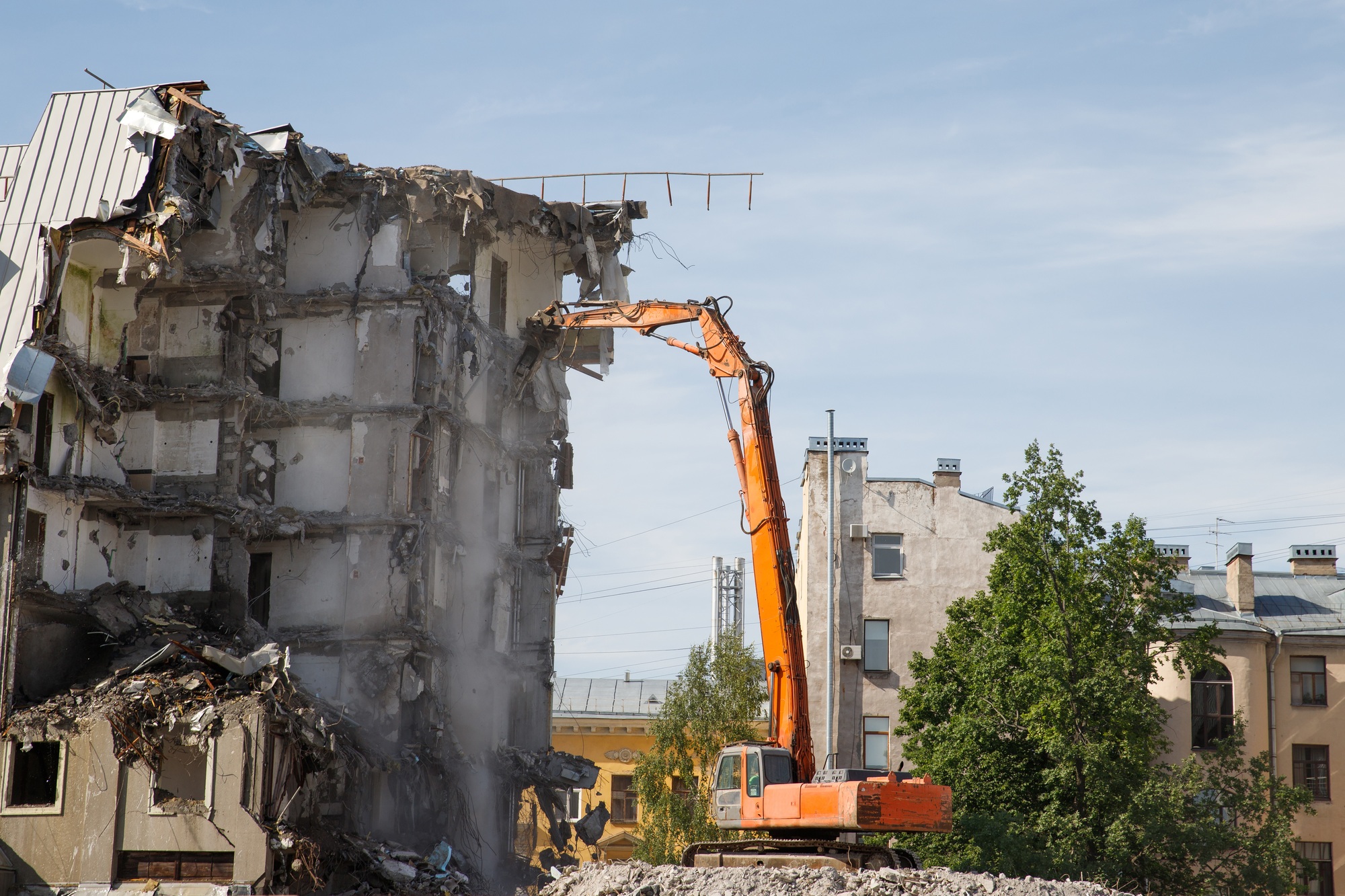 Complete structural demolition