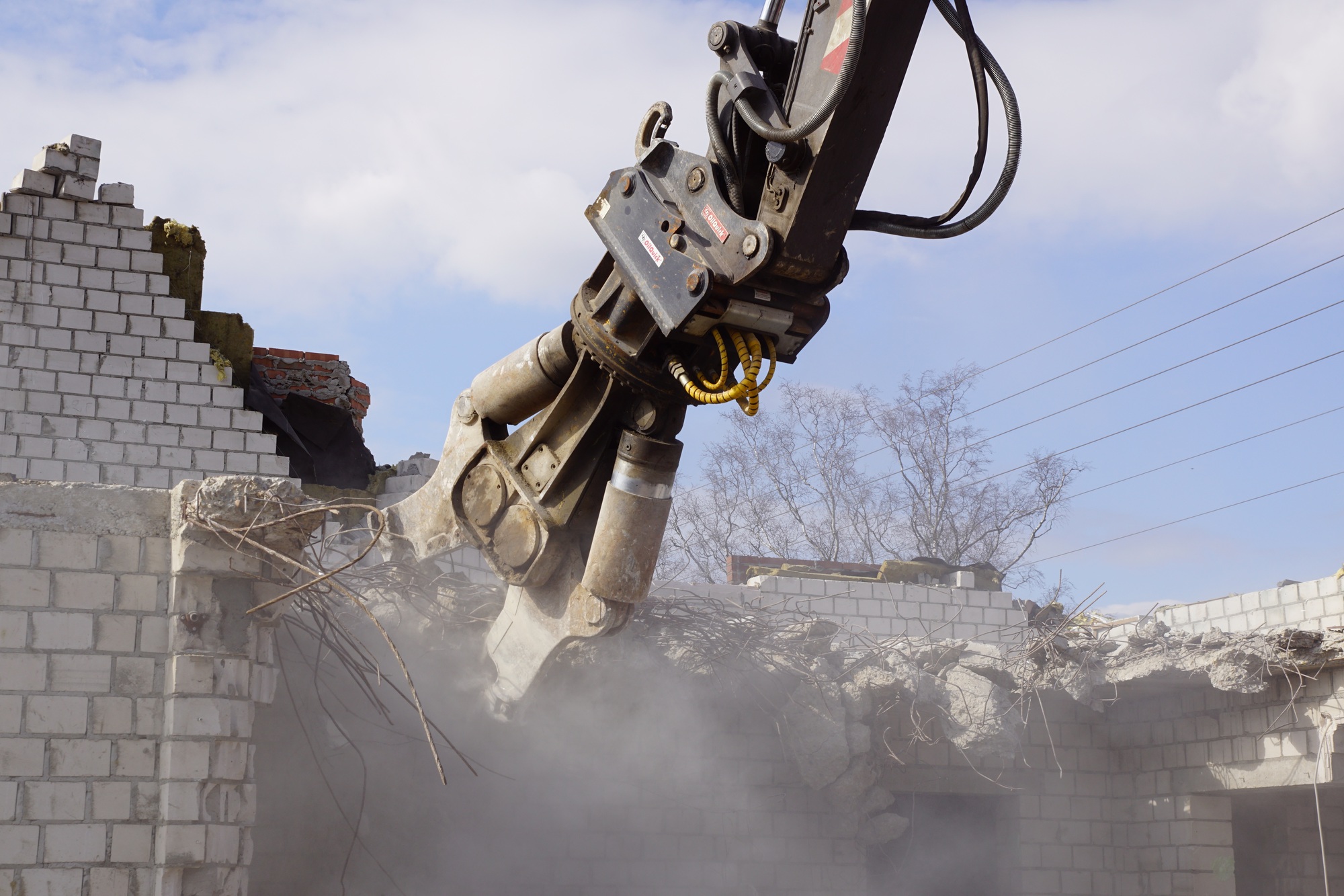 Industrial demolition and removal of machinery