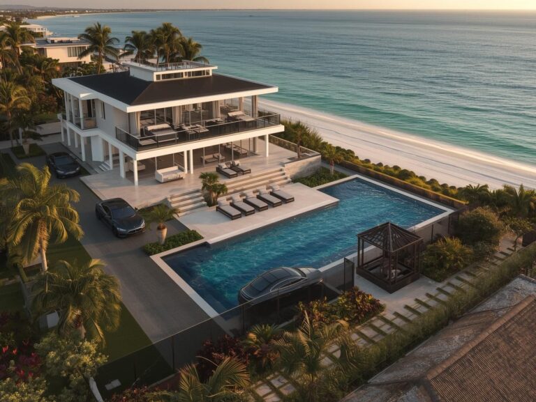 casa playa lujo